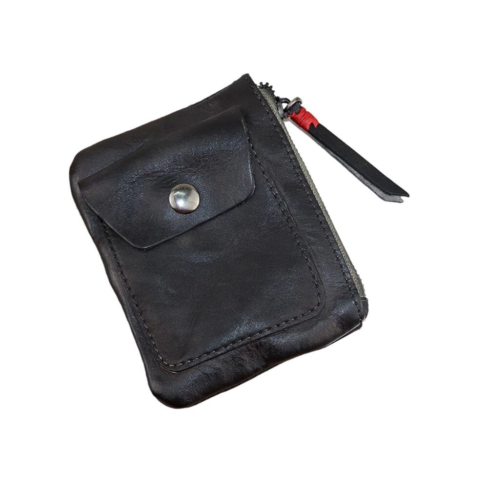 7751 1pcs Leather Zipper Coin Purse Coin Purse Mini Leather Coin Purse Coin